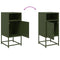 vidaXL Bedside Cabinets 2 pcs Olive Green 36x39x78 cm Steel