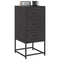 vidaXL Bedside Cabinet Black 36x39x78 cm Steel
