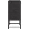 vidaXL Bedside Cabinet Black 36x39x78 cm Steel