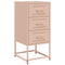 vidaXL Bedside Cabinet Pink 36x39x78 cm Steel