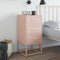 vidaXL Bedside Cabinet Pink 36x39x78 cm Steel