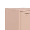 vidaXL Bedside Cabinet Pink 36x39x78 cm Steel