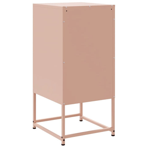 vidaXL Bedside Cabinets 2 pcs Pink 36x39x78 cm Steel