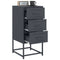 vidaXL Bedside Cabinets 2 pcs Anthracite 36x39x78 cm Steel
