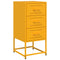 vidaXL Bedside Cabinet Mustard Yellow 36x39x78 cm Steel