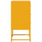 vidaXL Bedside Cabinet Mustard Yellow 36x39x78 cm Steel