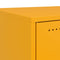 vidaXL Bedside Cabinet Mustard Yellow 36x39x78 cm Steel
