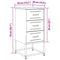 vidaXL Bedside Cabinet Mustard Yellow 36x39x78 cm Steel