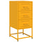 vidaXL Bedside Cabinets 2 pcs Mustard Yellow 36x39x78 cm Steel