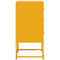 vidaXL Bedside Cabinets 2 pcs Mustard Yellow 36x39x78 cm Steel