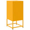 vidaXL Bedside Cabinets 2 pcs Mustard Yellow 36x39x78 cm Steel