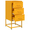 vidaXL Bedside Cabinets 2 pcs Mustard Yellow 36x39x78 cm Steel