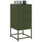 vidaXL Bedside Cabinet Olive Green 36x39x78 cm Steel