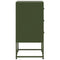 vidaXL Bedside Cabinet Olive Green 36x39x78 cm Steel