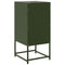vidaXL Bedside Cabinet Olive Green 36x39x78 cm Steel