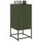 vidaXL Bedside Cabinets 2 pcs Olive Green 36x39x78 cm Steel