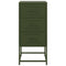 vidaXL Bedside Cabinets 2 pcs Olive Green 36x39x78 cm Steel