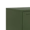 vidaXL Bedside Cabinets 2 pcs Olive Green 36x39x78 cm Steel