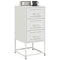 vidaXL Bedside Cabinets 2 pcs White 36x39x78 cm Steel