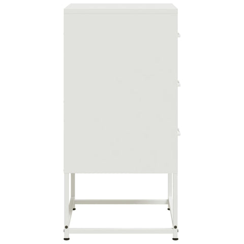 vidaXL Bedside Cabinets 2 pcs White 36x39x78 cm Steel