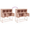 vidaXL Sideboard Pink 100.5x39x107 cm Steel
