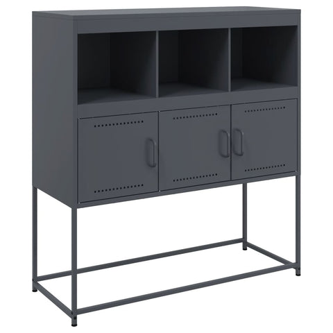 vidaXL Sideboard Anthracite 100.5x39x107 cm Steel
