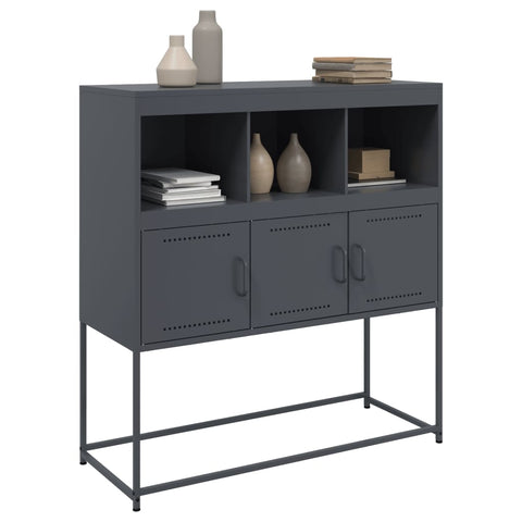 vidaXL Sideboard Anthracite 100.5x39x107 cm Steel