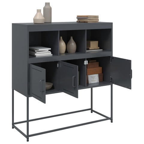 vidaXL Sideboard Anthracite 100.5x39x107 cm Steel
