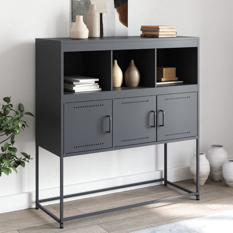 vidaXL Sideboard Anthracite 100.5x39x107 cm Steel