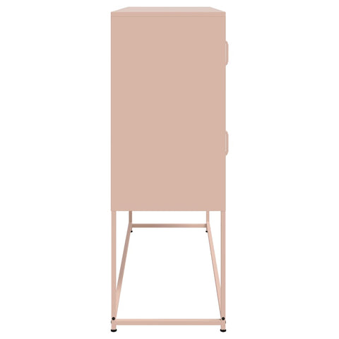 vidaXL Sideboard Pink 100.5x39x107 cm Steel