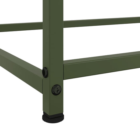 vidaXL Sideboard Olive Green 100.5x39x107 cm Steel