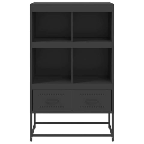 vidaXL Highboard Black 68.5x39x111.5 cm Steel