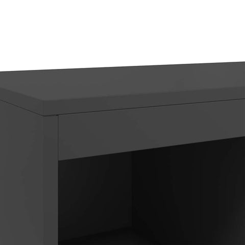 vidaXL Highboard Black 68.5x39x111.5 cm Steel