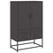 vidaXL Highboard Black 68x39x111.5 cm Steel