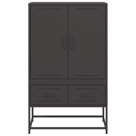 vidaXL Highboard Black 68x39x111.5 cm Steel