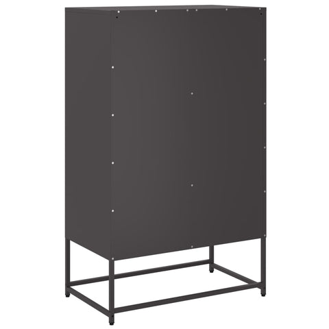 vidaXL Highboard Black 68x39x111.5 cm Steel