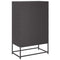 vidaXL Highboard Black 68x39x111.5 cm Steel