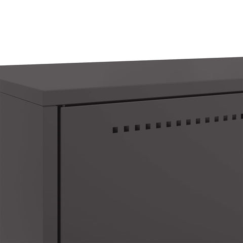 vidaXL Highboard Black 68x39x111.5 cm Steel