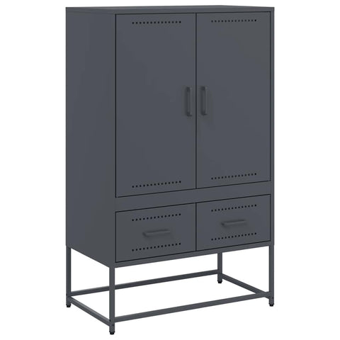 vidaXL Highboard Anthracite 68x39x111.5 cm Steel