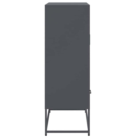 vidaXL Highboard Anthracite 68x39x111.5 cm Steel