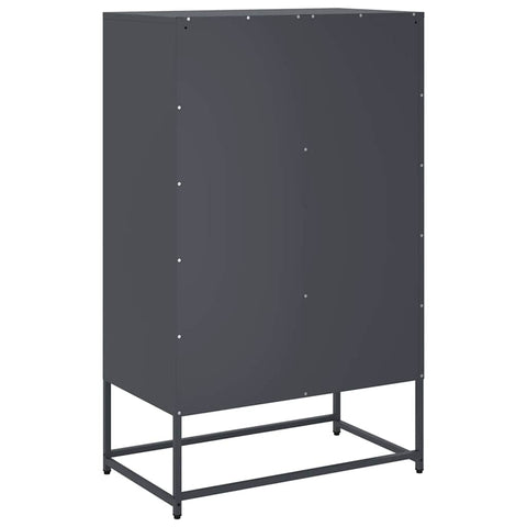 vidaXL Highboard Anthracite 68x39x111.5 cm Steel
