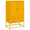 vidaXL Highboard Mustard Yellow 68x39x111.5 cm Steel