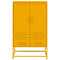 vidaXL Highboard Mustard Yellow 68x39x111.5 cm Steel