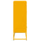 vidaXL Highboard Mustard Yellow 68x39x111.5 cm Steel