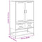 vidaXL Highboard Mustard Yellow 68x39x111.5 cm Steel