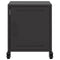 vidaXL Bedside Cabinet Black 36x39x43.5 cm Steel