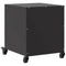 vidaXL Bedside Cabinet Black 36x39x43.5 cm Steel