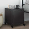vidaXL Bedside Cabinet Black 36x39x43.5 cm Steel