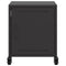 vidaXL Bedside Cabinets 2 pcs Black 36x39x43.5 cm Steel