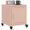 vidaXL Bedside Cabinet Pink 36x38.5x43.5 cm Steel